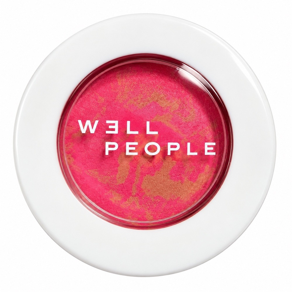 Well People Superpowder Blush Powder Guava Twist 0.17 oz 5g Pink Marbled Baked